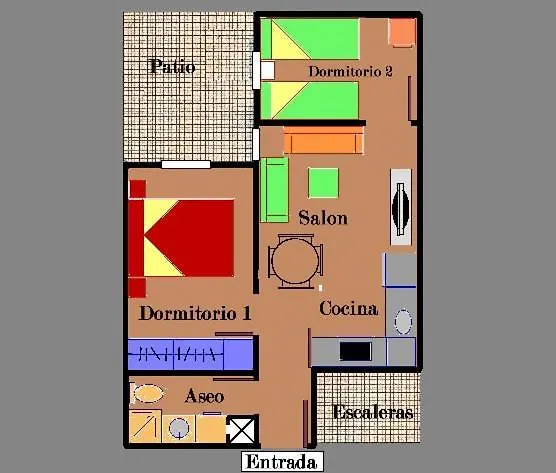 Apartamento Verde, Tranquilo, 2 D, Parking Opcional Seville